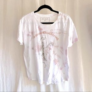 Social Distancing Tie Dye Graphic Tee